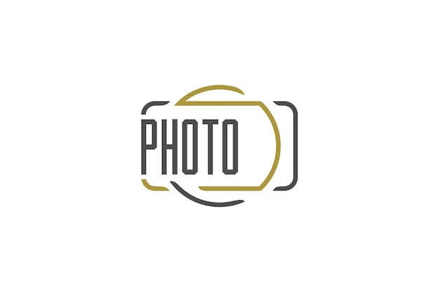 Камера DSLR корпус дизайн логотипа фотография иллюстрация видео студия