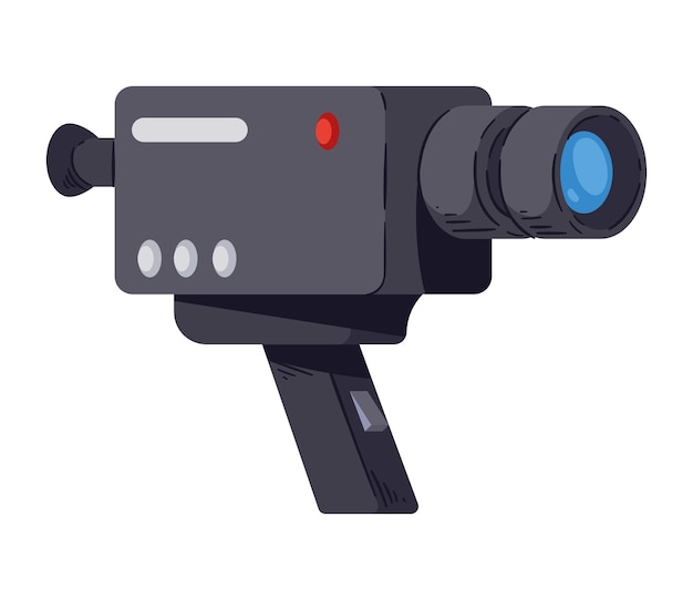 Vector camera film device modern icon isolated vector