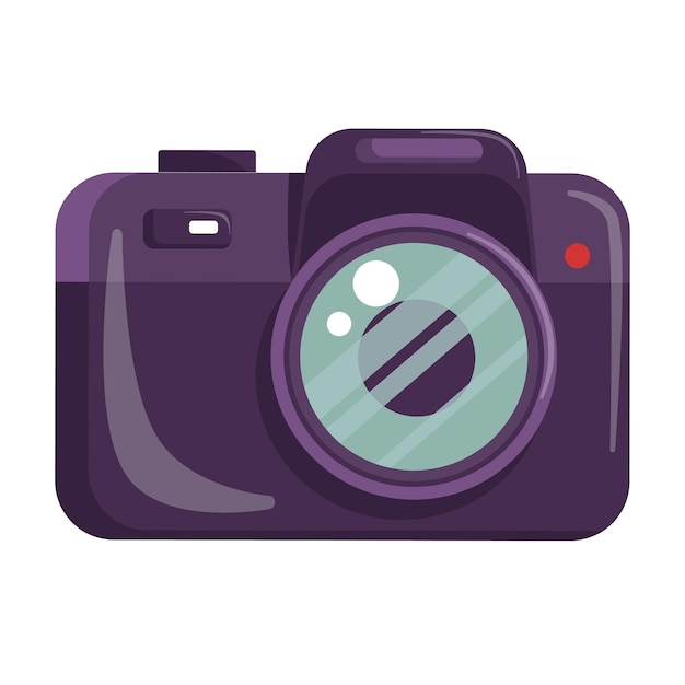 Camera flat illustration isolate