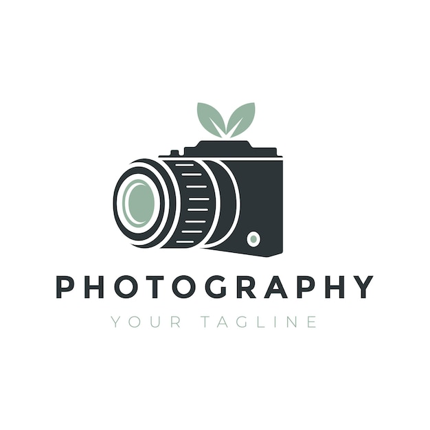 Camera fotografie digitale technologie sluiter lens schot focus logo abstract ontwerp vector