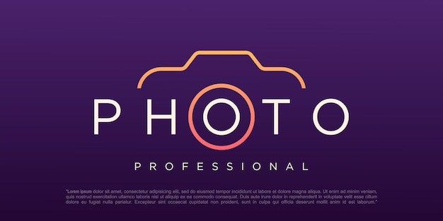 Camera fotografie logo vector pictogrammalplaatje