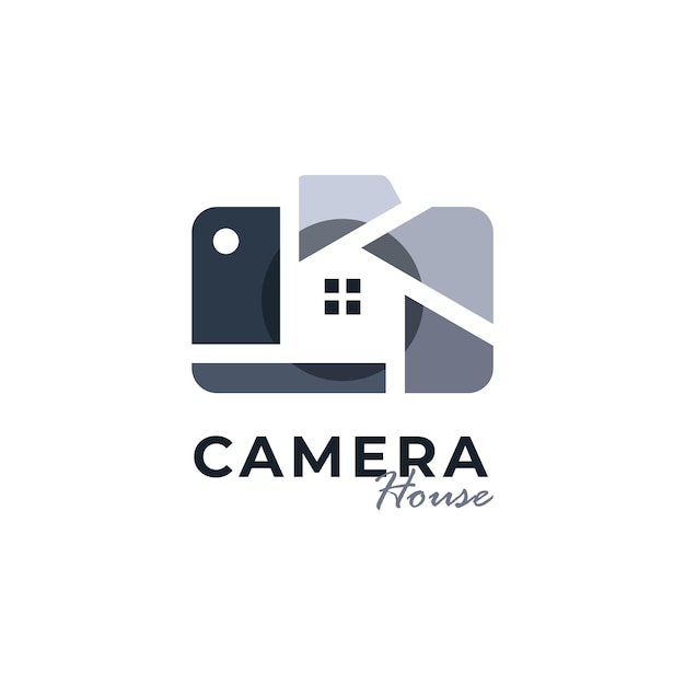 Camera house onroerend goed logo vector icoon sjabloon