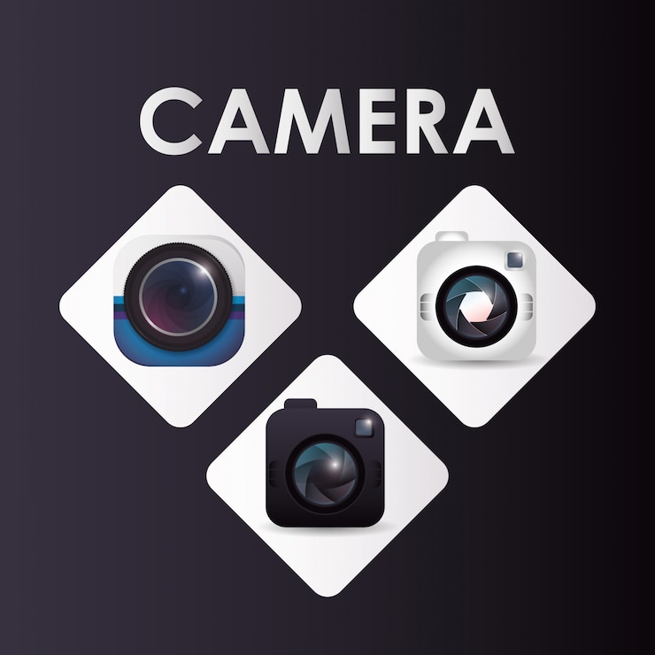 Vector camera icon design 