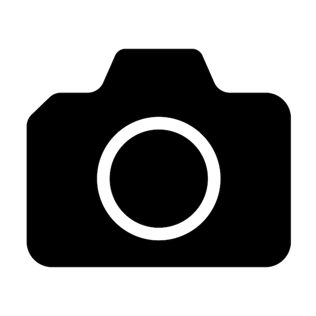 그래픽 및 웹 디자인을 위한 카메라 아이콘