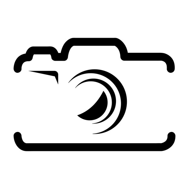 Camera icon logo vector design template