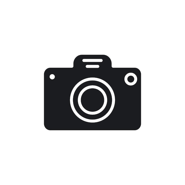Икона набора камер фотограф компактная камера векторный символ