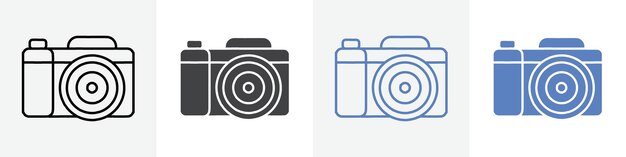 カメラ・アイコン・ベクトルセット (Web向け)