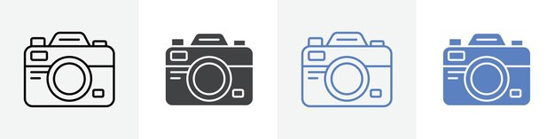 カメラ・アイコン・ベクトルセット (Web向け)