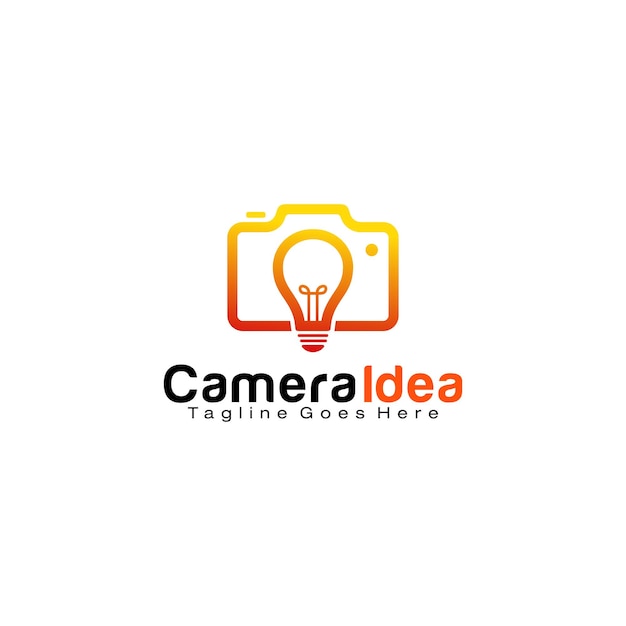 Camera idee logo ontwerpsjabloon