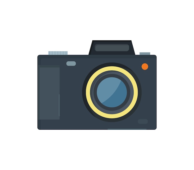 Camera illustrated on a background