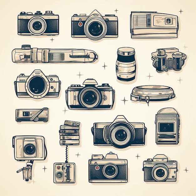 camera illustratie pictogram vector fotografie foto ontwerp teken lens symbool apparatuur