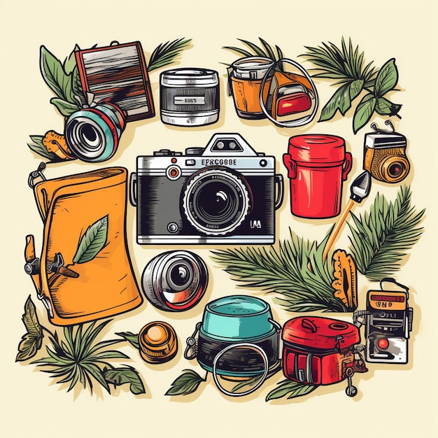 Vector camera illustration icon vector photography photo design sign lens symbol equipment