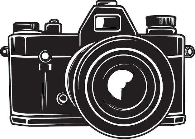 Vector camera lens snap capturing the essence of photography