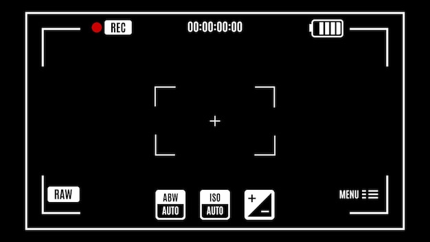 カメラレンズファインダーフレーム無料ベクトル