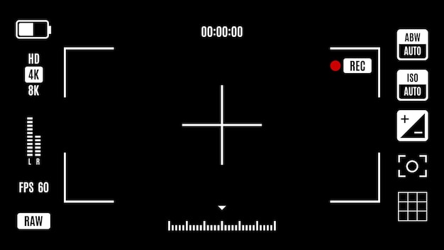 Рамка видоискателя объектива камеры Бесплатные векторы
