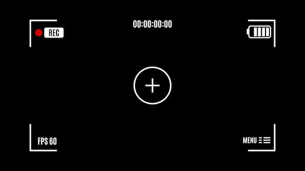 Вектор Рамка видоискателя объектива камеры бесплатные векторы