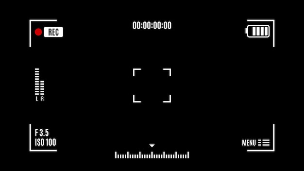 ベクトル カメラレンズファインダーフレーム無料ベクトル