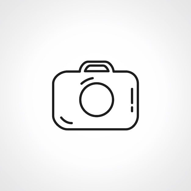 Camera line icon photo Camera outline icon