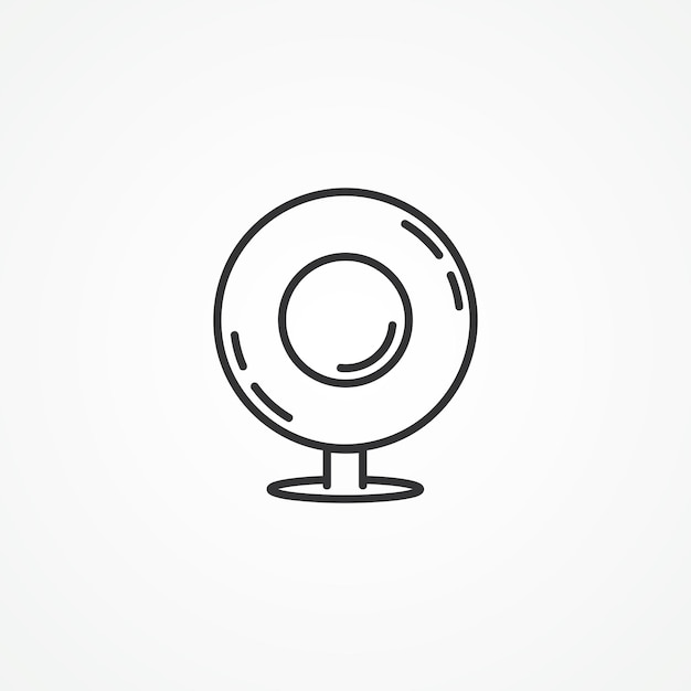 camera line icon web camera outline icon