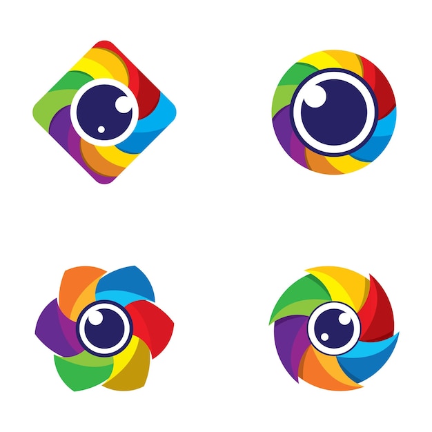Camera logo afbeeldingen afbeelding ontwerp