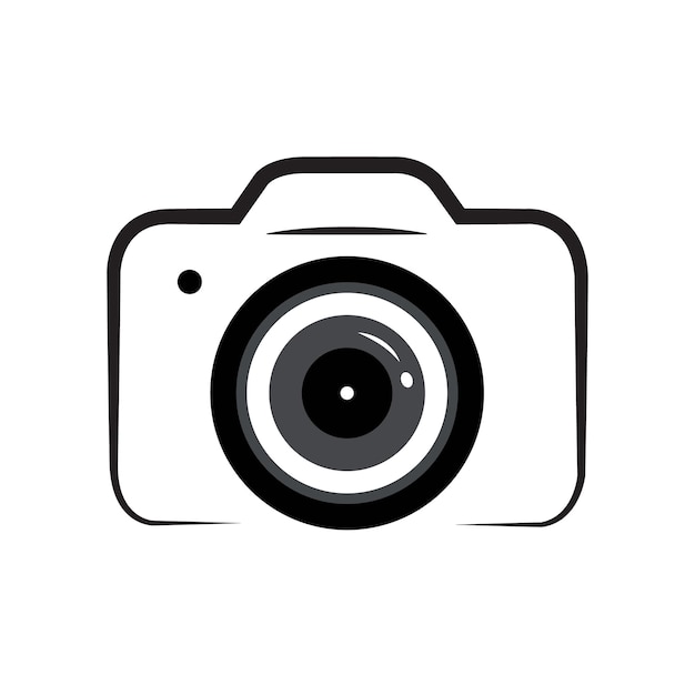 Camera logo camera icon vector illustration Lenses and Photo set Photography logo