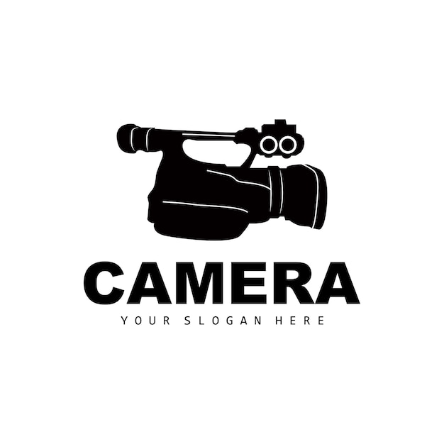カメラのロゴ カメラマン デザイン スタジオ カメラと写真家のベクトル テンプレート アイコン