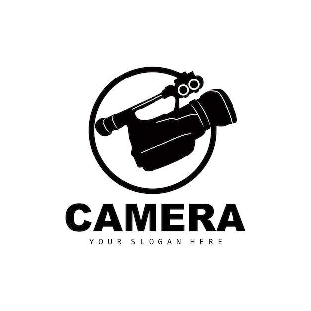 カメラのロゴ カメラマン デザイン スタジオ カメラと写真家のベクトル テンプレート アイコン