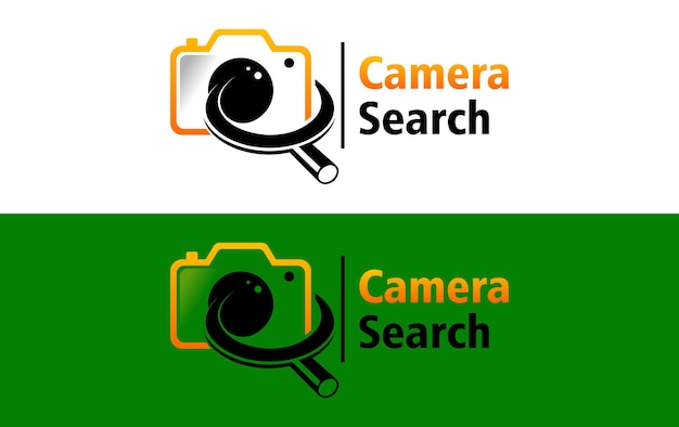 Camera logo ontwerpen sjabloon zoeken logo symbool vector illustratie