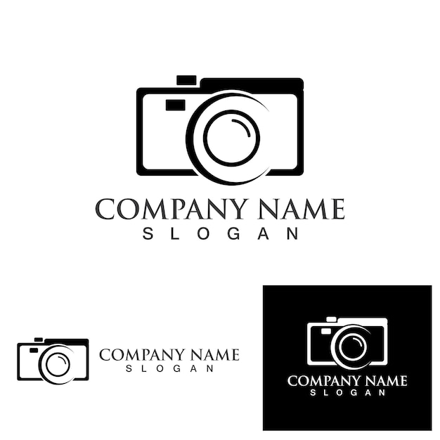 Camera logo and symbol vector image