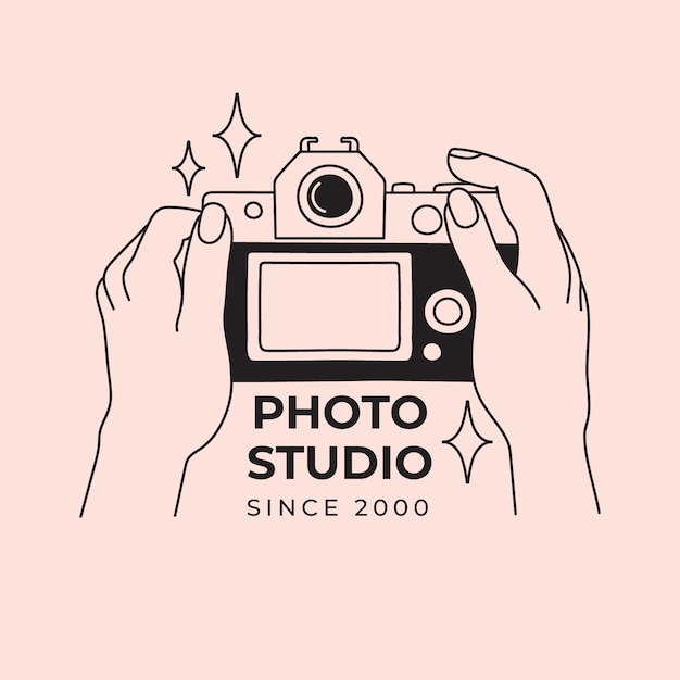 Camera logo template design