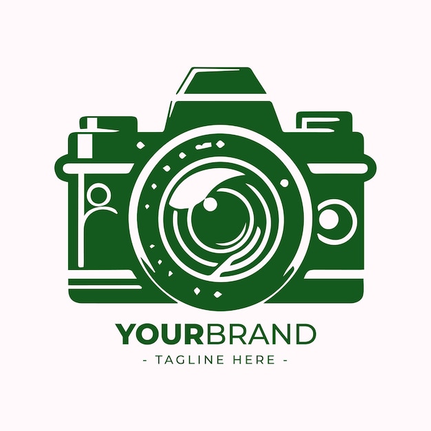 Camera logo vector illustration template