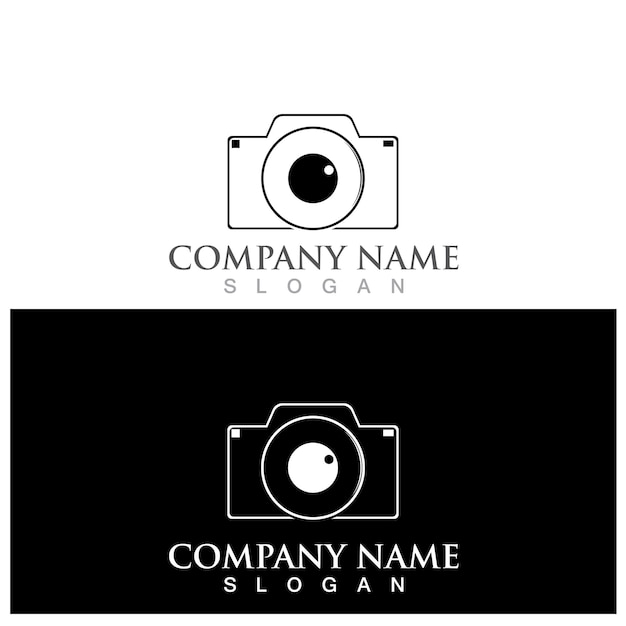 Camera logo and vector template