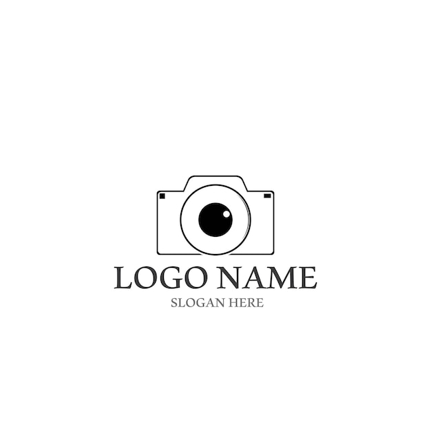 Camera logo and vector template