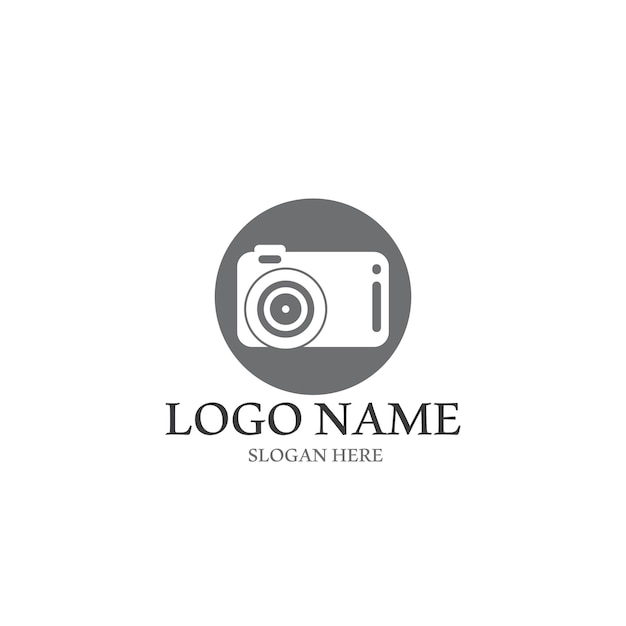 Camera logo and vector template