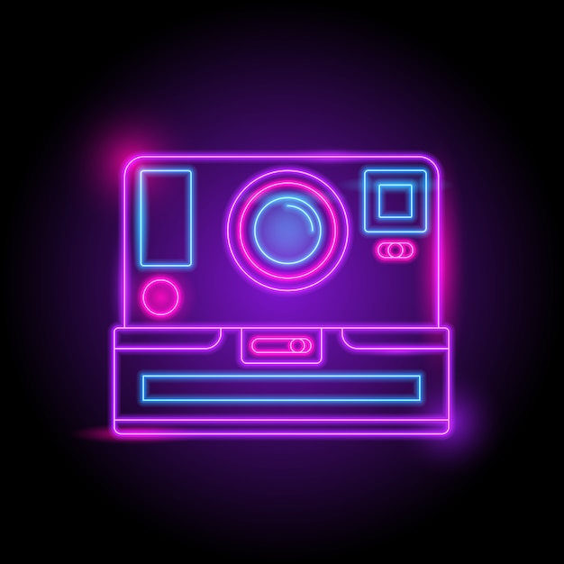 Camera neon-logo