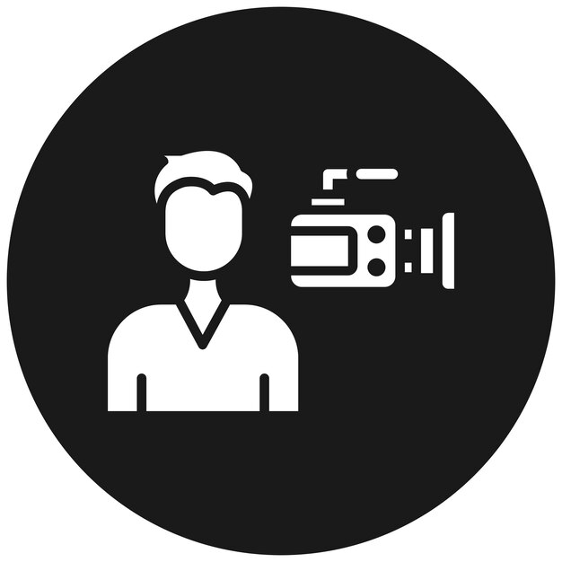 Camera Operator vector icon Can be used for Journalism iconset