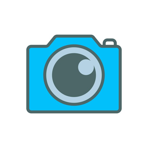 camera photography icon design vector template