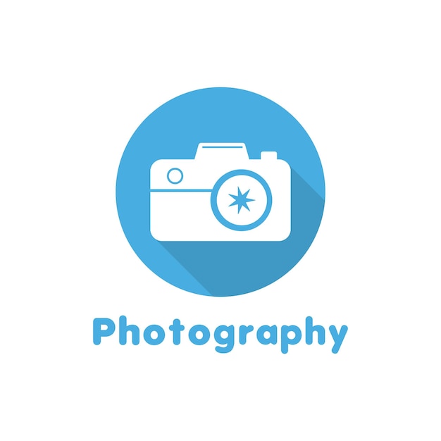Camera Photography Icon Logo Template Illustration Design.