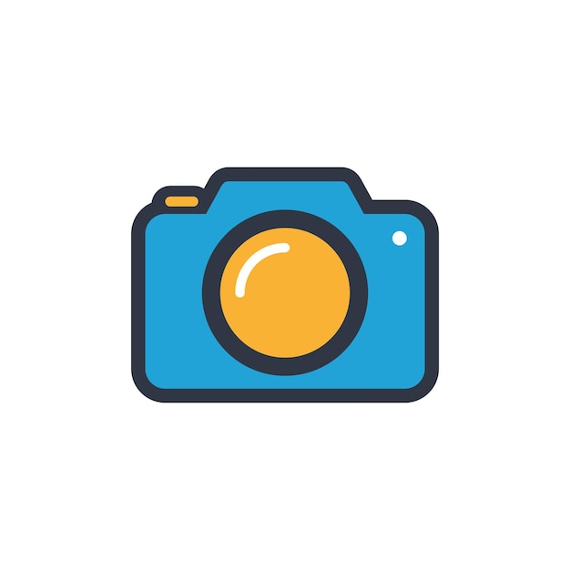 Camera Photography Icon Vector Logo Template