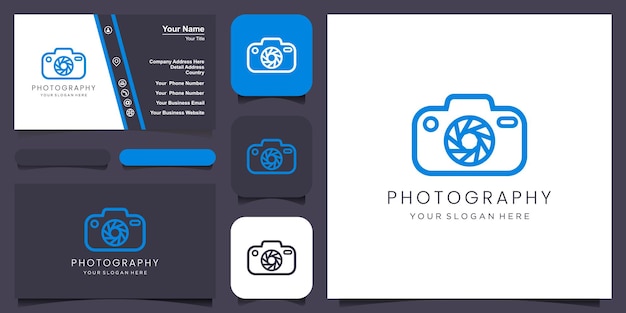 Camera photography logo icon vector template