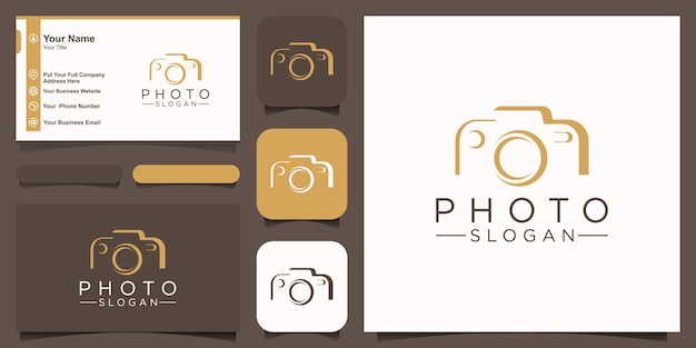 Camera photography logo icon vector template