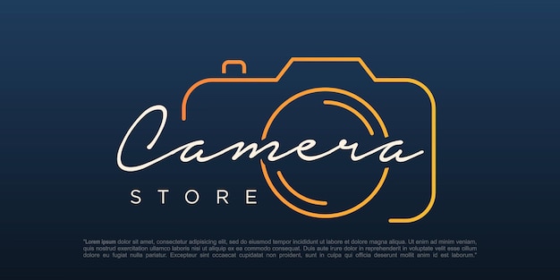 Camera photography logo icon vector template