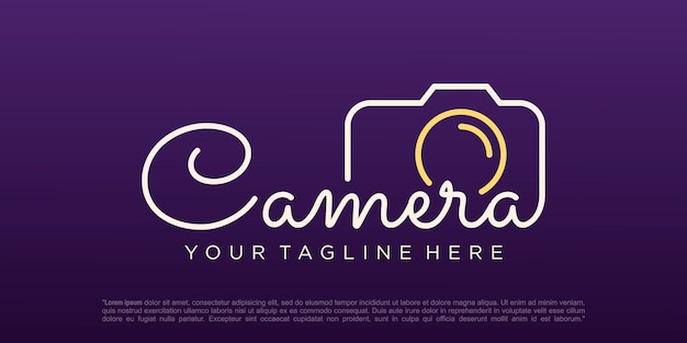 Camera photography logo icon vector template