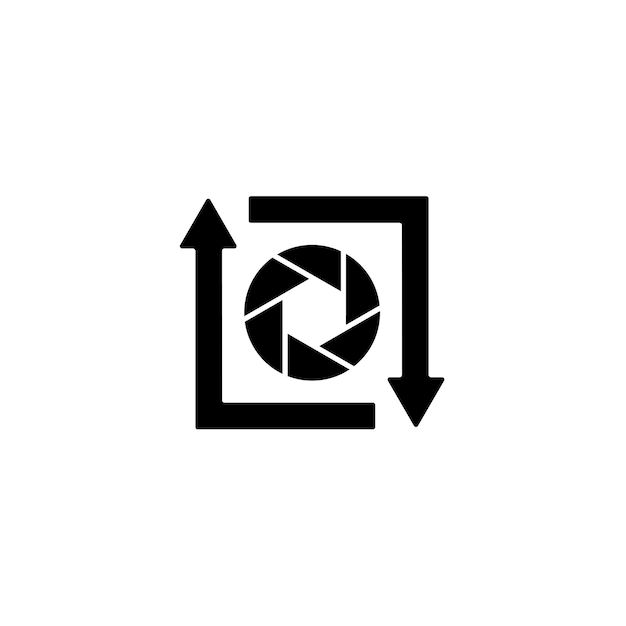 Camera photography logo icon vector template