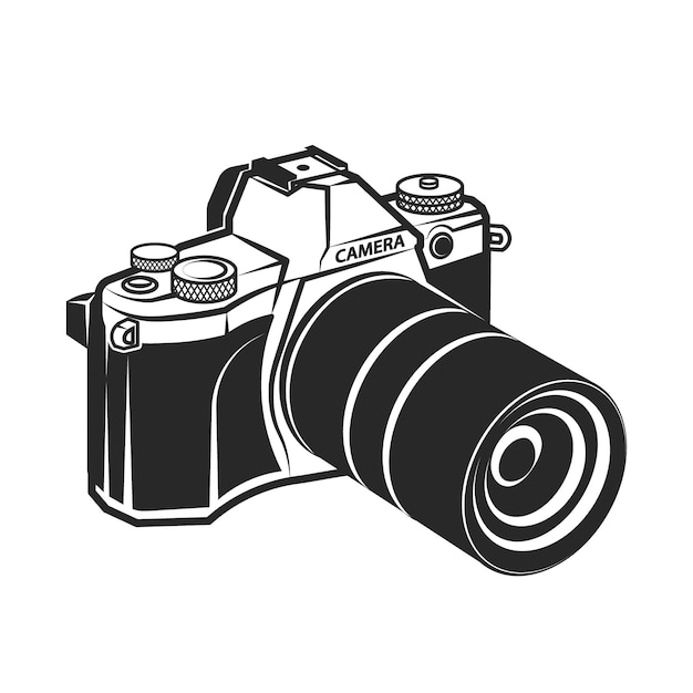 camera retro style foto vector illustration