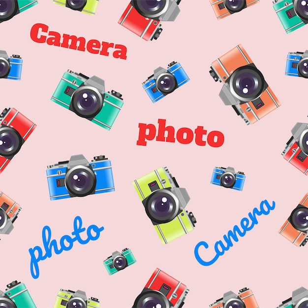 Camera seamless pattern