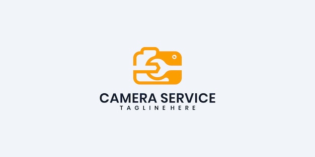 Camera service logo template