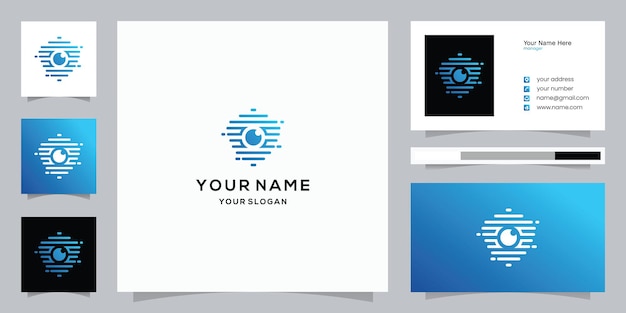 Camera Shield Logo and business card template