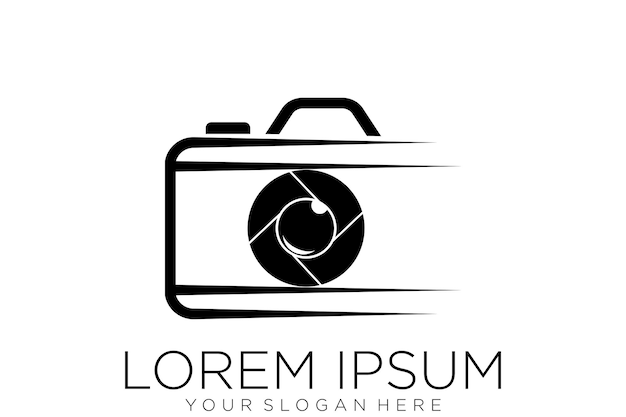 Camera Shutter, Lenses and Photo Camera Icons. Photography logo, camera icon vector
