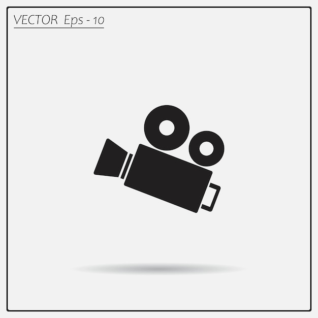 Camera symbol vector illustration on a light background eps 10